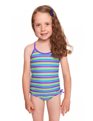 Zoggs Jnr Bliss Striped Swimsuit